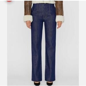 Frame Pintuck Denim Trouser Size 27